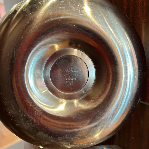 Royal Dolphin Staainless Steel Bown with Under-plate Japan Gravy Bowl 3.5" High - Picture 13 of 14